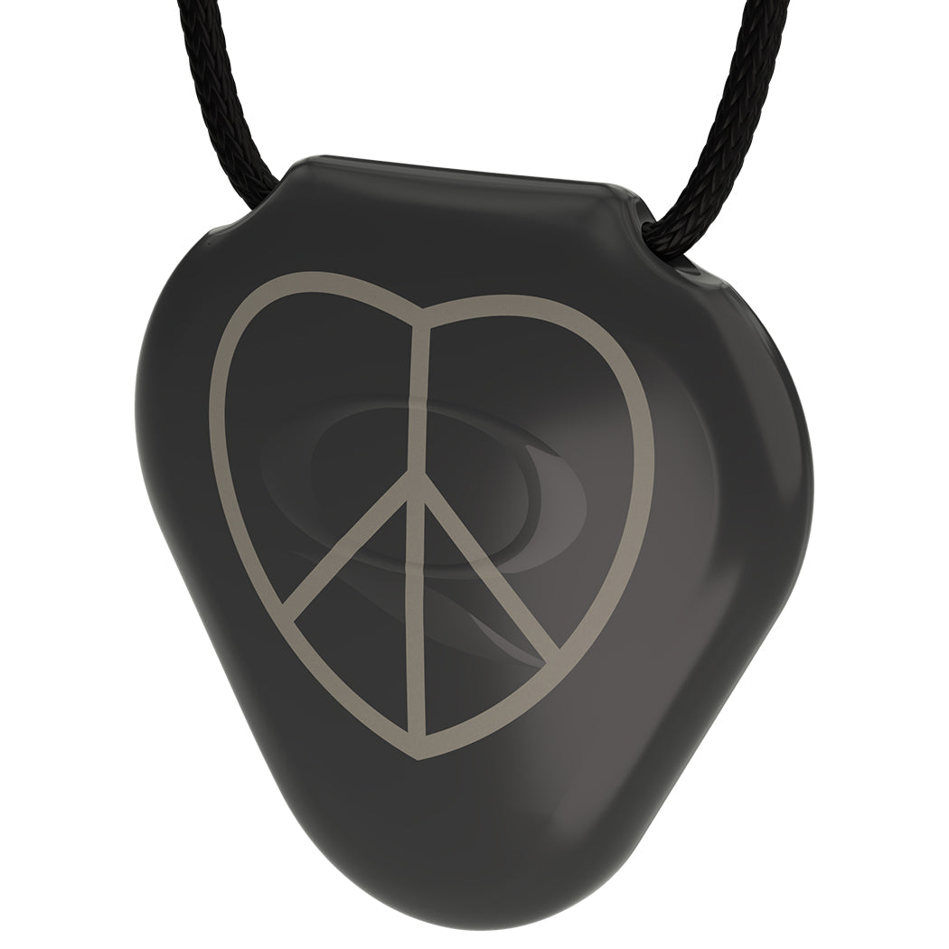 Q-Link Acrylic SRT-3 Pendant (Black) Peace+Love