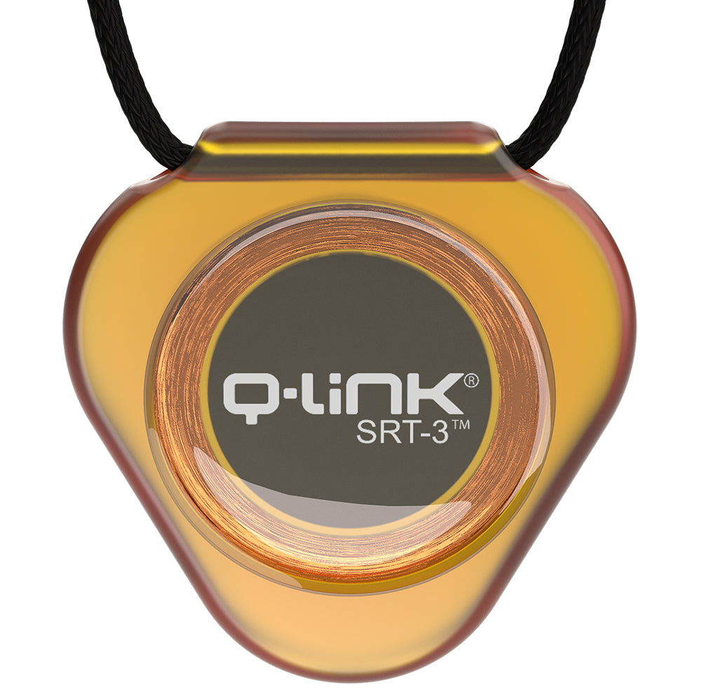 Q-Link Acrylic SRT-3 Pendant (Translucent Astral Amber)