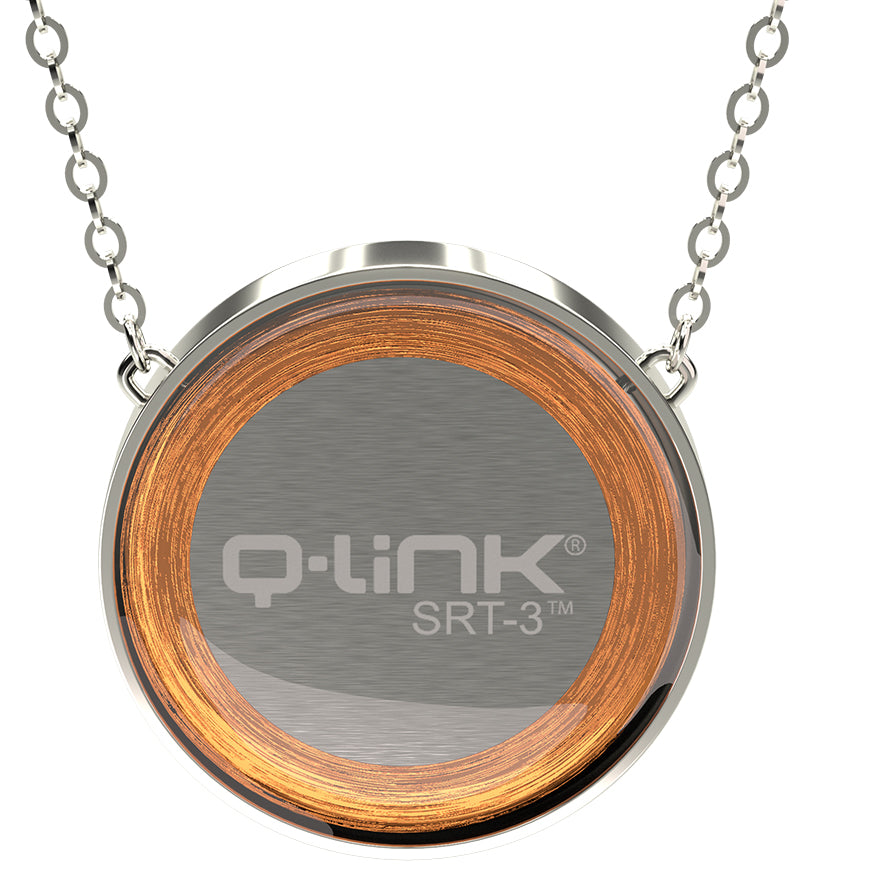 Q-Link Brilliant SRT-3 Pendant (Rhodium Finish)