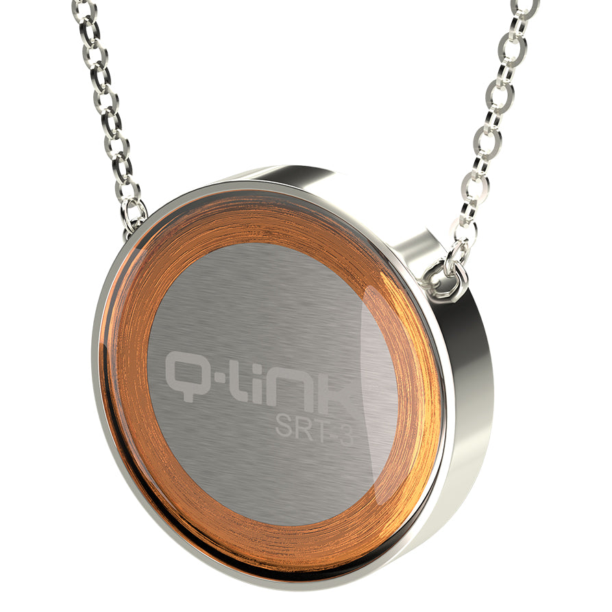 Q-Link Brilliant SRT-3 Pendant (Rhodium Finish)