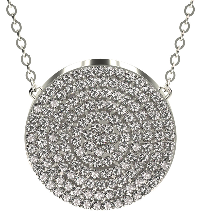 Q-Link Brilliant SRT-3 Pendant (Rhodium Finish)