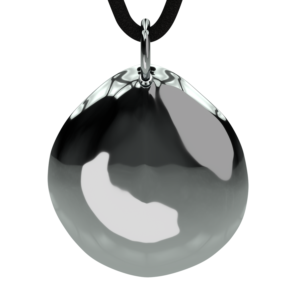 Q-Link .925 Silver Pebble SRT-3 Pendant (Original Design) (Polished Finish)