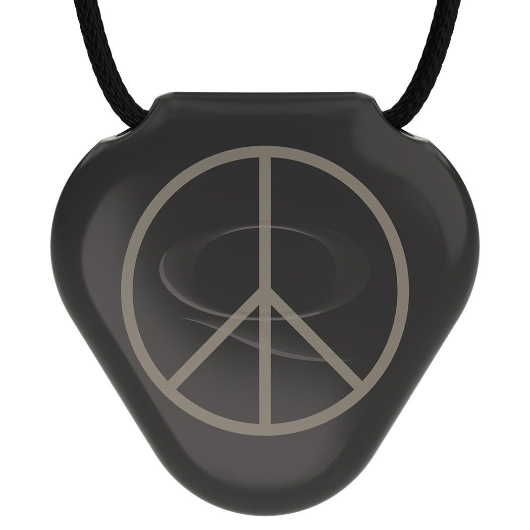 Q-Link Acrylic SRT-3 Pendant (Black) Peace