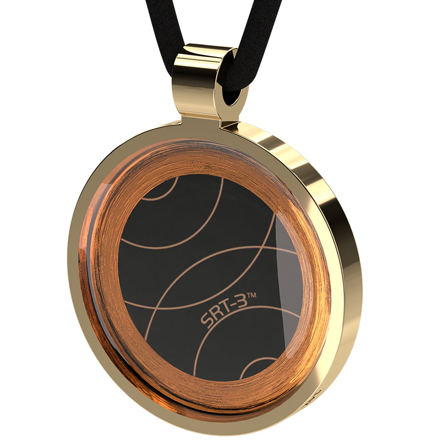 Q-Link 14K Gold Retro SRT-3 Pendant (Polished Finish)