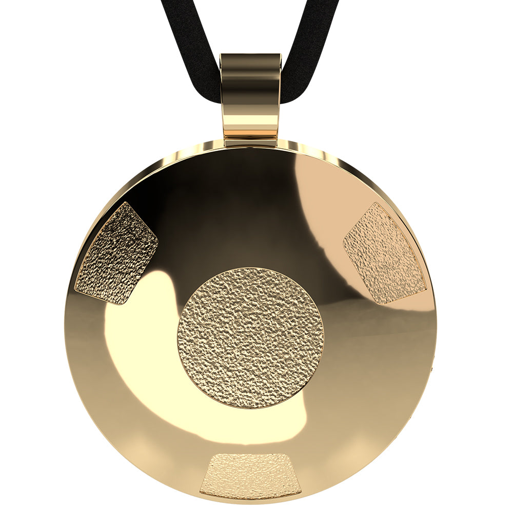Q-Link 14K Gold Retro SRT-3 Pendant (Polished Finish)