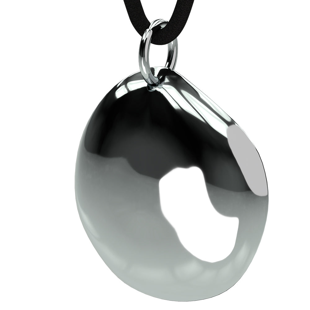 Q-Link .925 Silver Pebble SRT-3 Pendant (Polished Finish)