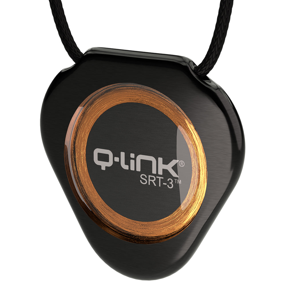 Q-Link Stainless Steel SRT-3 Pendant (Cosmos Black)