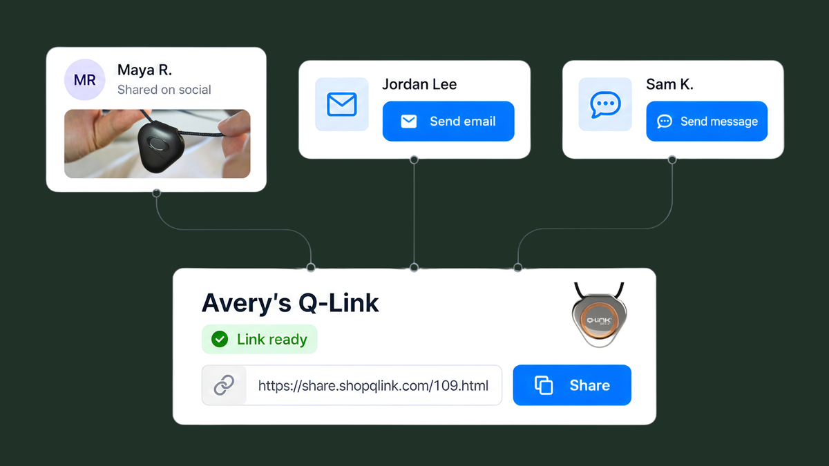 Q-Link partner dashboard illustration