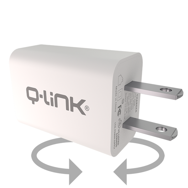 Q-Link AC to USB Power Adapter (White) - Q-Link Products