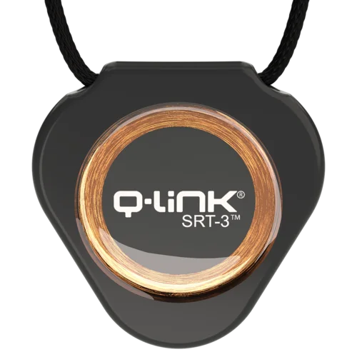 Q-Link SRT-3 pendant for wearable EMF wellness technology