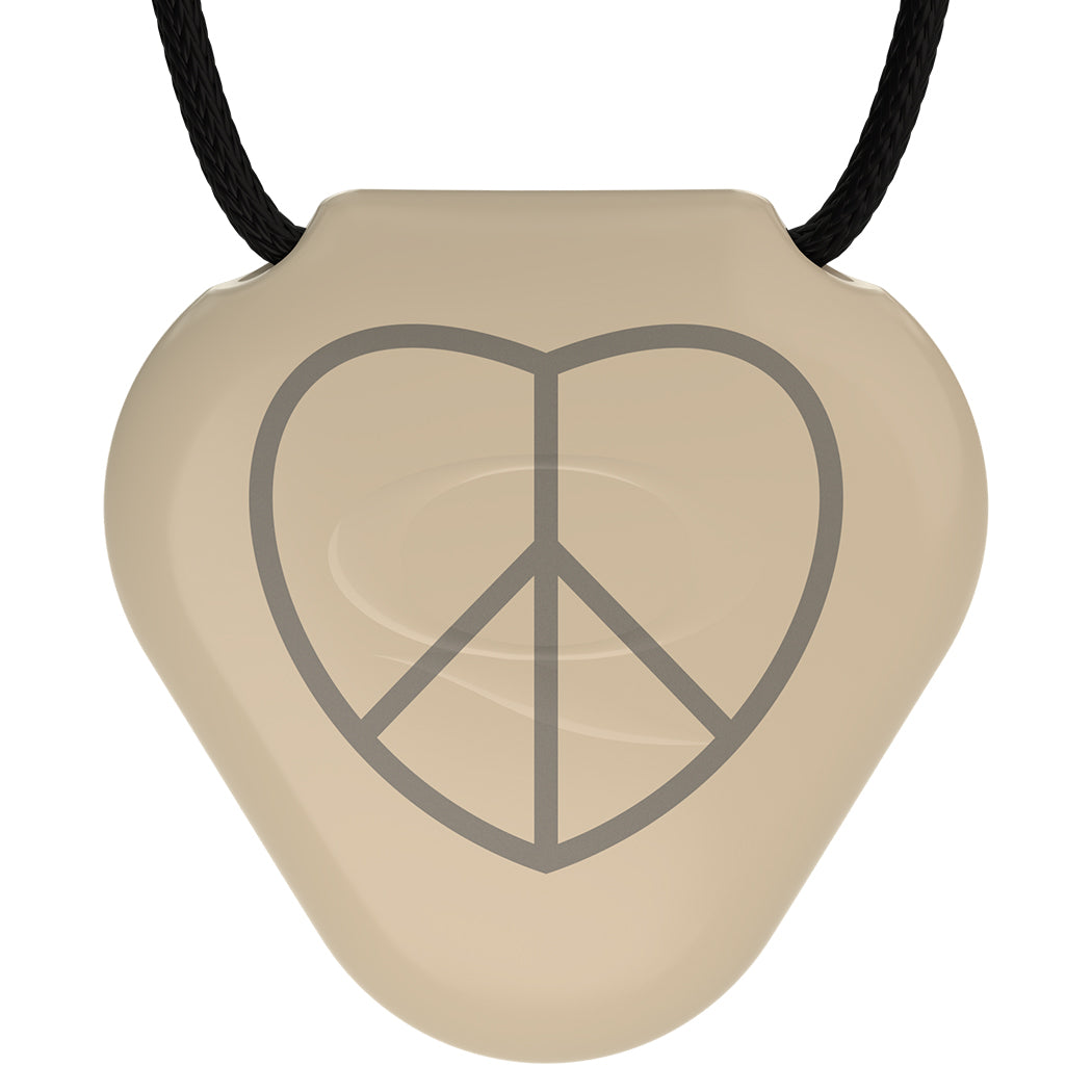 Q-Link Acrylic SRT-3 Pendant (Shifting Sand) Peace+Love
