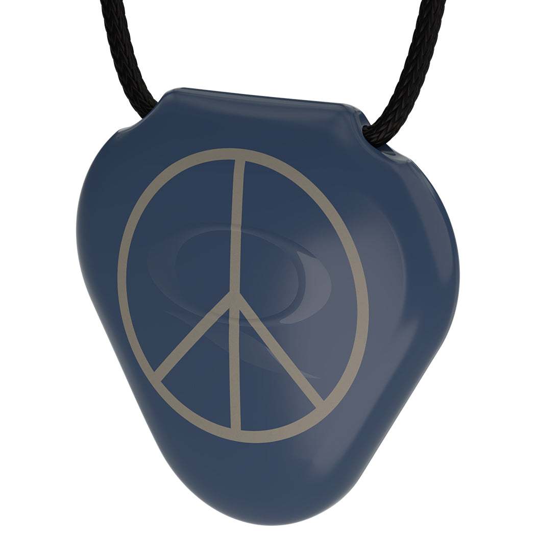Q-Link Acrylic SRT-3 Pendant (True Blue) Peace
