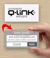 Q-Link Affiliate Business Cards