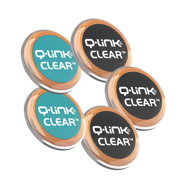 Q-Link CLEAR 5 Pack Bundle (3 Black + 2 Teal)