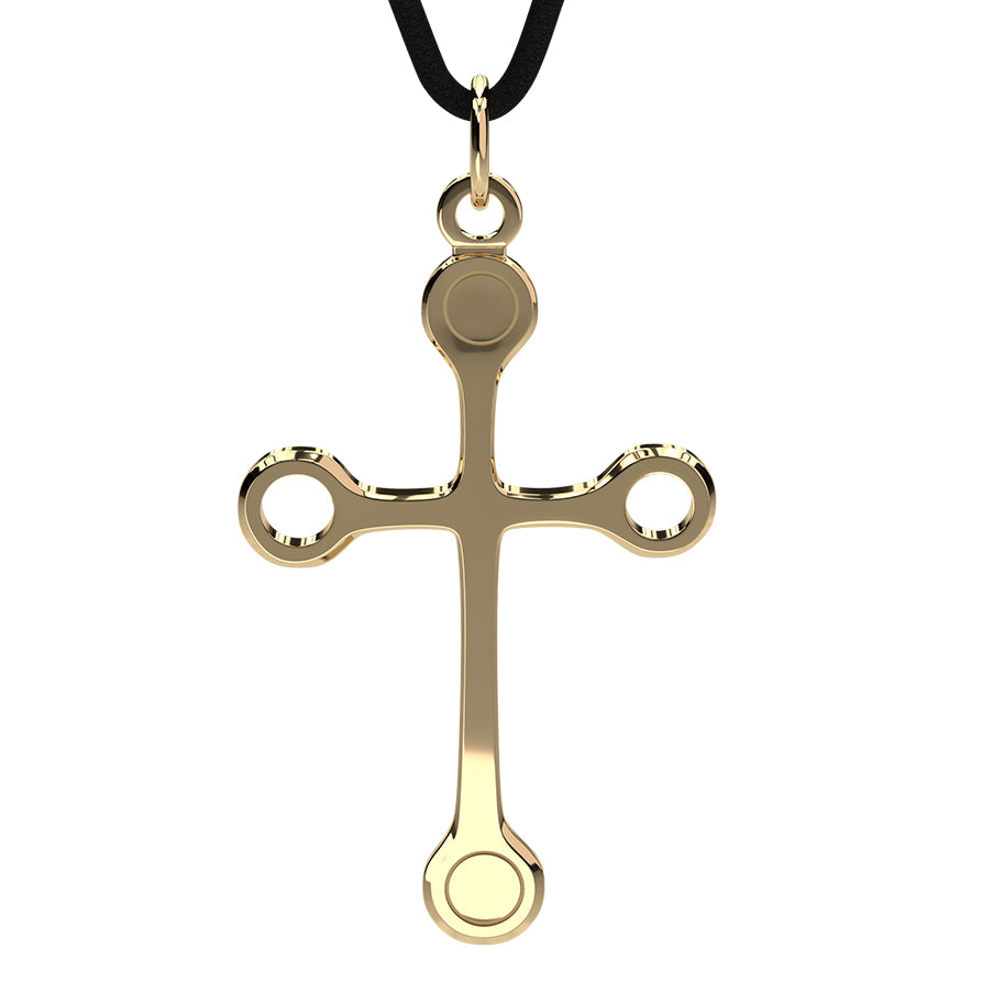 Q-Link 14K Gold SRT-3 Cross