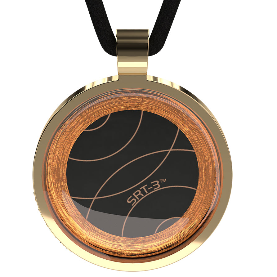Q-Link 14K Gold Retro SRT-3 Pendant (Polished Finish)