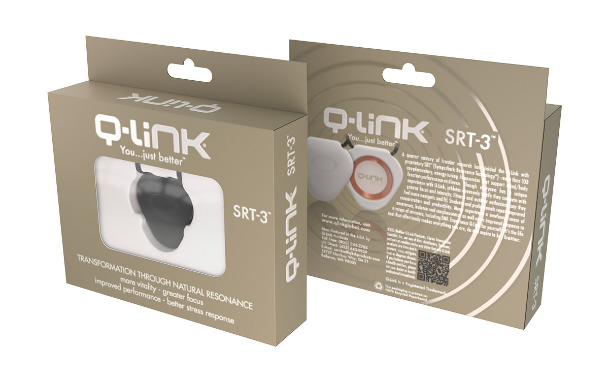 Q-Link Acrylic SRT-3 Pendant (Translucent Smoky Quartz)