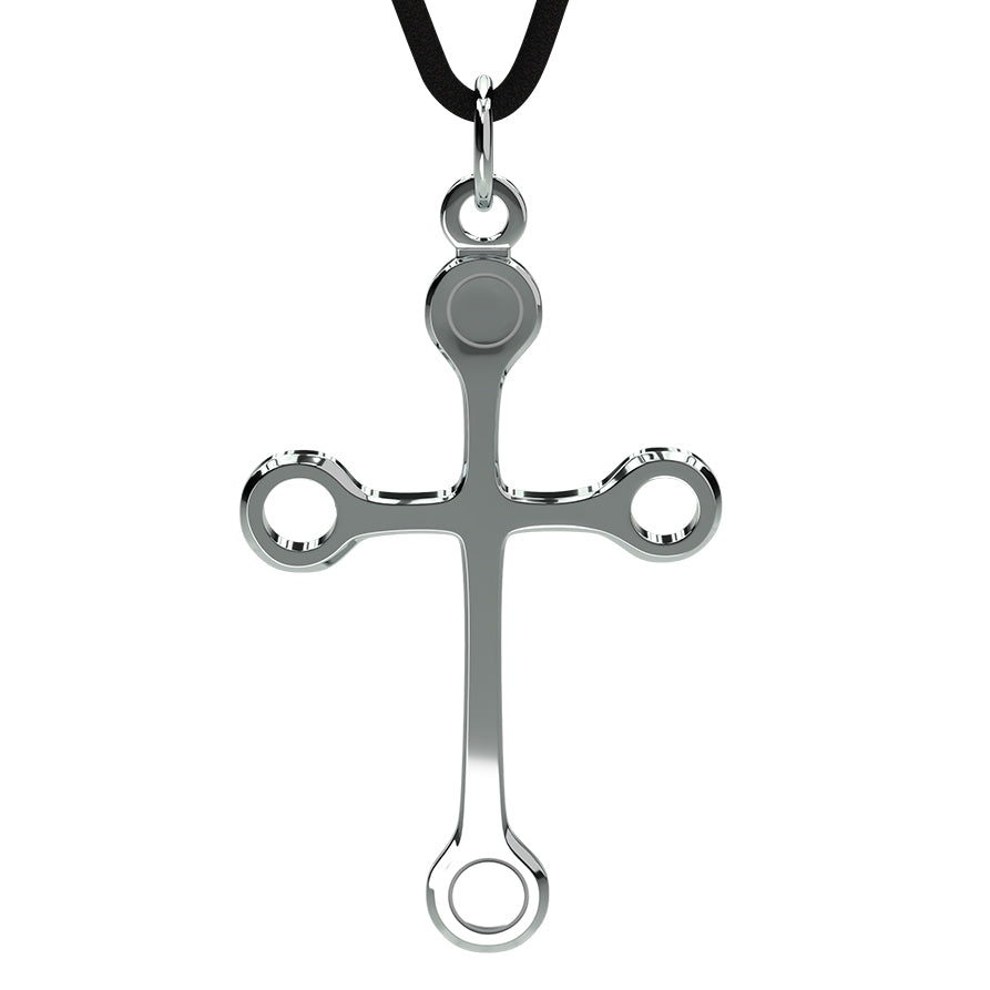 Q-Link .925 Silver SRT-3 Cross