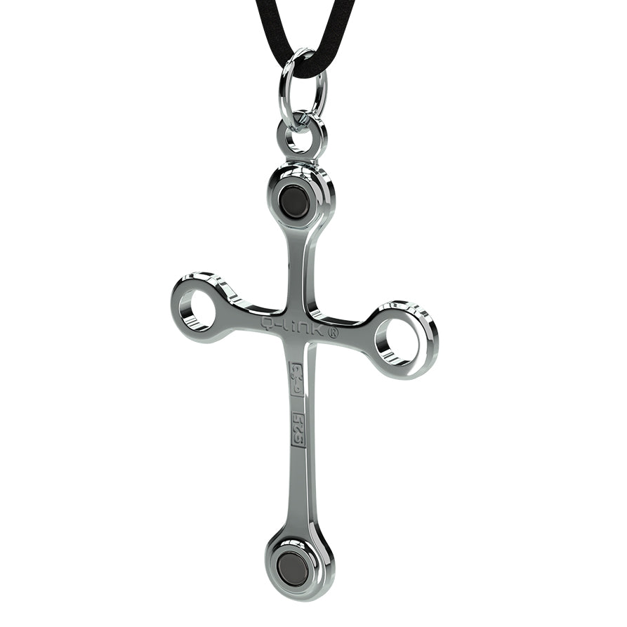 Q-Link .925 Silver SRT-3 Cross
