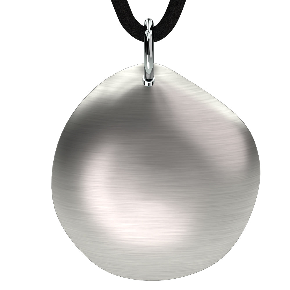 Q-Link .925 Silver Pebble SRT-3 Pendant (Brushed Finish)