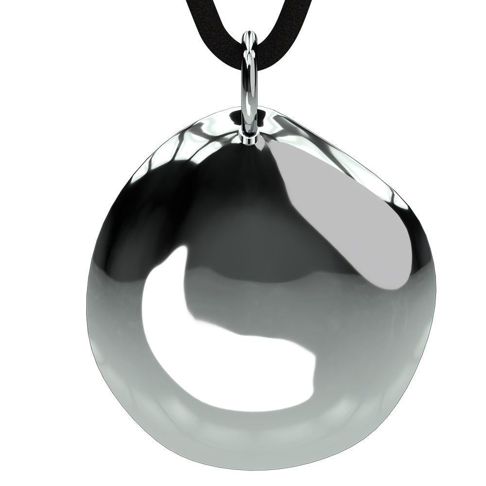 Q-Link .925 Silver Pebble SRT-3 Pendant (Polished Finish)