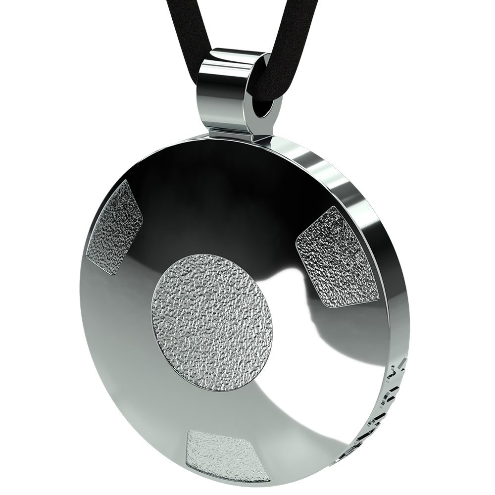 Q-Link .925 Silver Retro SRT-3 Pendant (Polished Finish)