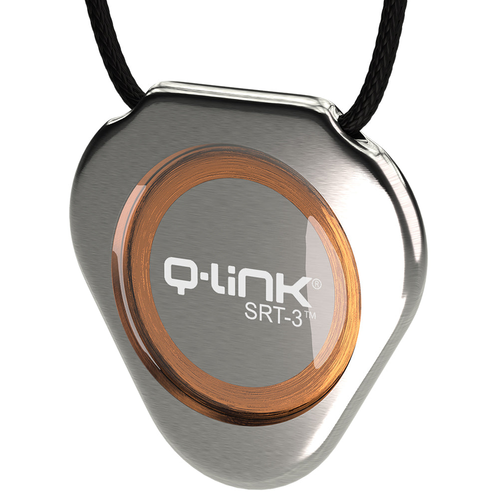 Q-Link Stainless Steel SRT-3 Pendant (Natural) (Flower of Life)
